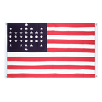 33 Sterne Fort Sumter Union Civil War 1861 Bannerfahne 90 x 150 cm, Querformat