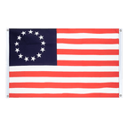 Betsy Ross 1776-1795 Bannerfahne 90 x 150 cm, Querformat
