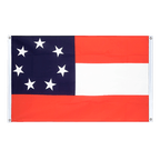 USA Südstaaten Stars and Bars 1861 Bannerfahne 90 x 150 cm, Querformat