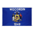 Wisconsin Bannerfahne 90 x 150 cm, Querformat