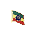 Éthiopie avec étoile Pin's drapeau 2 x 2 cm