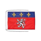 Lyon Flag with ropes 8x12"