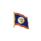 Belize Pin's drapeau 2 x 2 cm