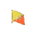 Bhutan Flaggen Pin 2 x 2 cm