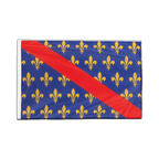 Bourbonnais - Hohlsaum Flagge PRO 60 x 90 cm