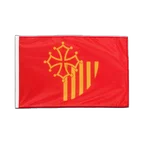 Languedoc Roussillon Hohlsaum Flagge PRO 60 x 90 cm