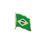 Brasilien Flaggen Pin 2 x 2 cm
