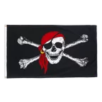 Drapeau Pirate avec foulard 90 x 150 cm CV