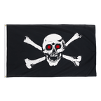 Pirat Rote Augen Hissflagge 90 x 150 cm CV