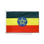 Pavillon pour bateau Éthiopie avec étoile 60 x 90 cm