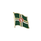 Dominica Flaggen Pin 2 x 2 cm
