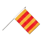 Grafschaft Foix Stockflagge PRO 30 x 45 cm