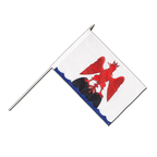 Grafschaft Nizza Stockflagge PRO 30 x 45 cm