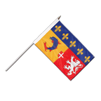 Rhône-Alpes Hand Waving Flag 12x18"