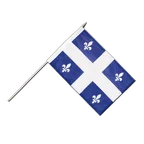 Quebec Hand Waving Flag 12x18"