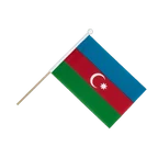 Drapeau sur hampe Azerbaidjan 15 x 22 cm