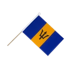 Barbados Hand Waving Flag 6x9"