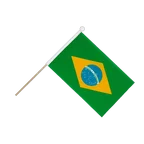 Drapeau sur hampe Brésil 15 x 22 cm