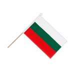 Bulgarie Drapeau sur hampe 15 x 22 cm
