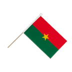 Burkina Faso Drapeau sur hampe 15 x 22 cm