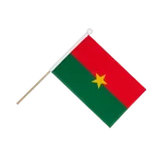 Drapeau sur hampe Burkina Faso 15 x 22 cm