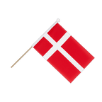 Danemark Drapeau sur hampe 15 x 22 cm