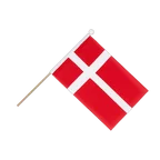 Denmark Hand Waving Flag 6x9"