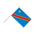 Demokratische Republik Kongo Stockfähnchen 15 x 22 cm