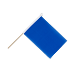 Bleu Drapeau sur hampe 15 x 22 cm