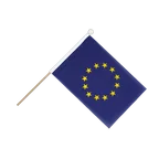 Drapeau sur hampe Union européenne UE 15 x 22 cm