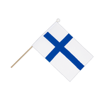 Finlande Drapeau sur hampe 15 x 22 cm