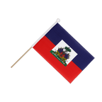 Haiti Drapeau sur hampe 15 x 22 cm