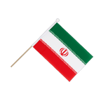 Iran Drapeau sur hampe 15 x 22 cm
