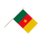 Cameroun Drapeau sur hampe 15 x 22 cm