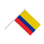 Colombie Drapeau sur hampe 15 x 22 cm