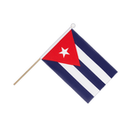 Cuba Drapeau sur hampe 15 x 22 cm
