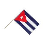 Drapeau sur hampe Cuba 15 x 22 cm