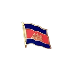 Kambodscha Flaggen Pin 2 x 2 cm