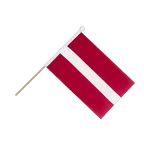 Latvia Hand Waving Flag 6x9"