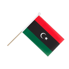 Royaume de Libye 1951-1969 Symbole des Opposants Drapeau sur hampe 15 x 22 cm