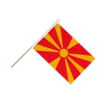 Mazedonien Stockfähnchen 15 x 22 cm