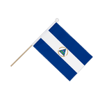 Nicaragua Drapeau sur hampe 15 x 22 cm