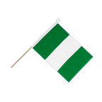 Nigeria Drapeau sur hampe 15 x 22 cm