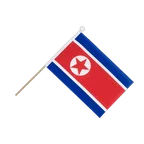 Nordkorea Stockfähnchen 15 x 22 cm