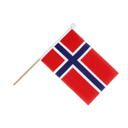 Norvège Drapeau sur hampe 15 x 22 cm