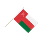 Oman Drapeau sur hampe 15 x 22 cm