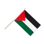 Palestine Drapeau sur hampe 15 x 22 cm