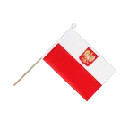 Poland with eagle Hand Waving Flag 6x9"