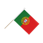 Portugal Drapeau sur hampe 15 x 22 cm