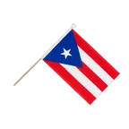 Drapeau sur hampe Puerto Rico 15 x 22 cm
